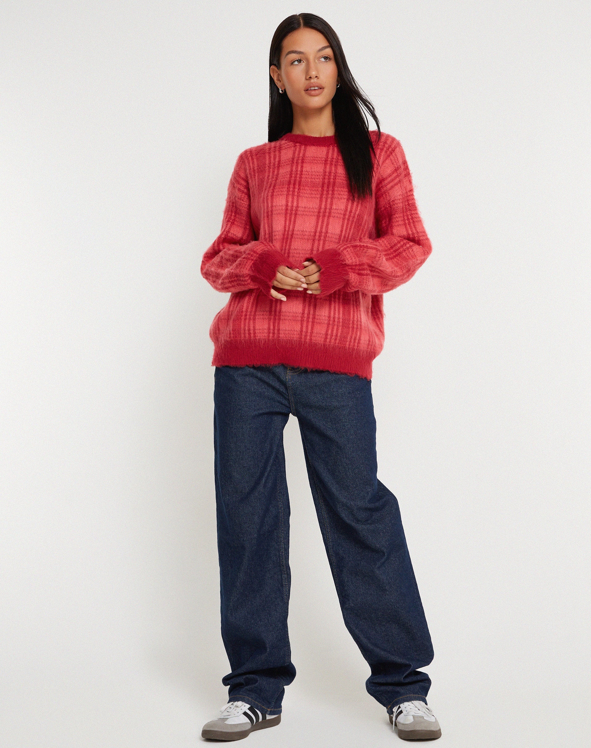 Bild von Mihail Strickpullover in Rot und Rosa