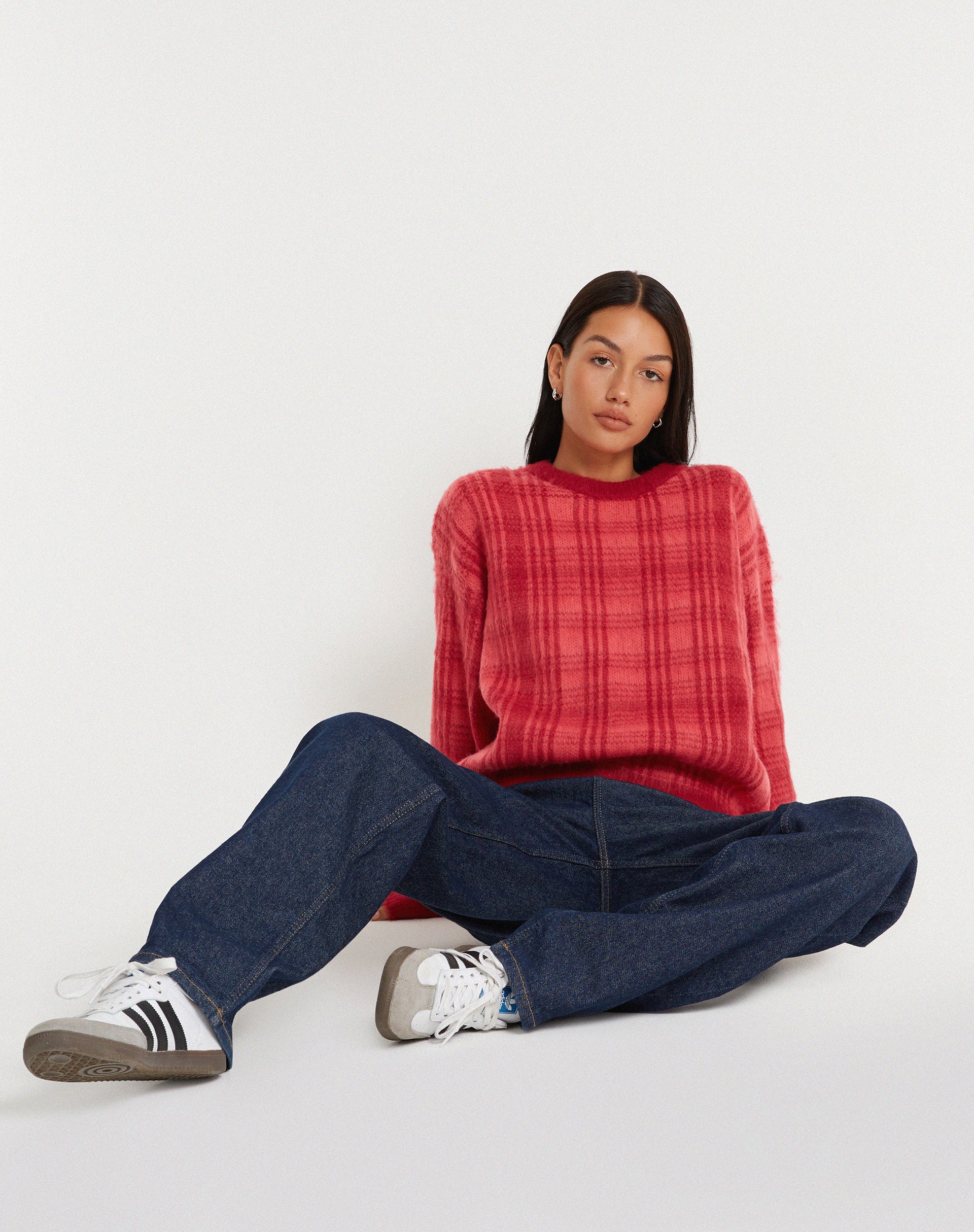Bild von Mihail Strickpullover in Rot und Rosa
