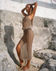 Image of Willa Gestrickter Midirock in Desert Taupe