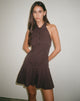 Bild von Mikena Kleid mit Kragen in tiefem Mahagoni