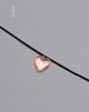 Bild von Mimi Pink Glass Heart Necklace