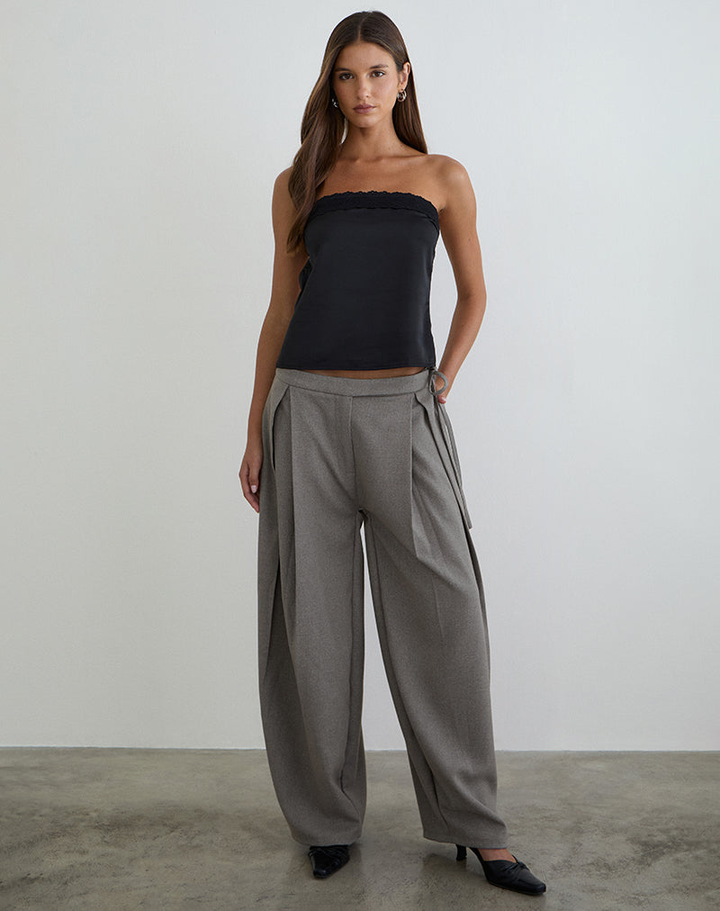 Bild von Minae Bandeau-Oberteil in Satin Schwarz