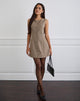 Image of Mirina Minikleid in Tailoring Taupe