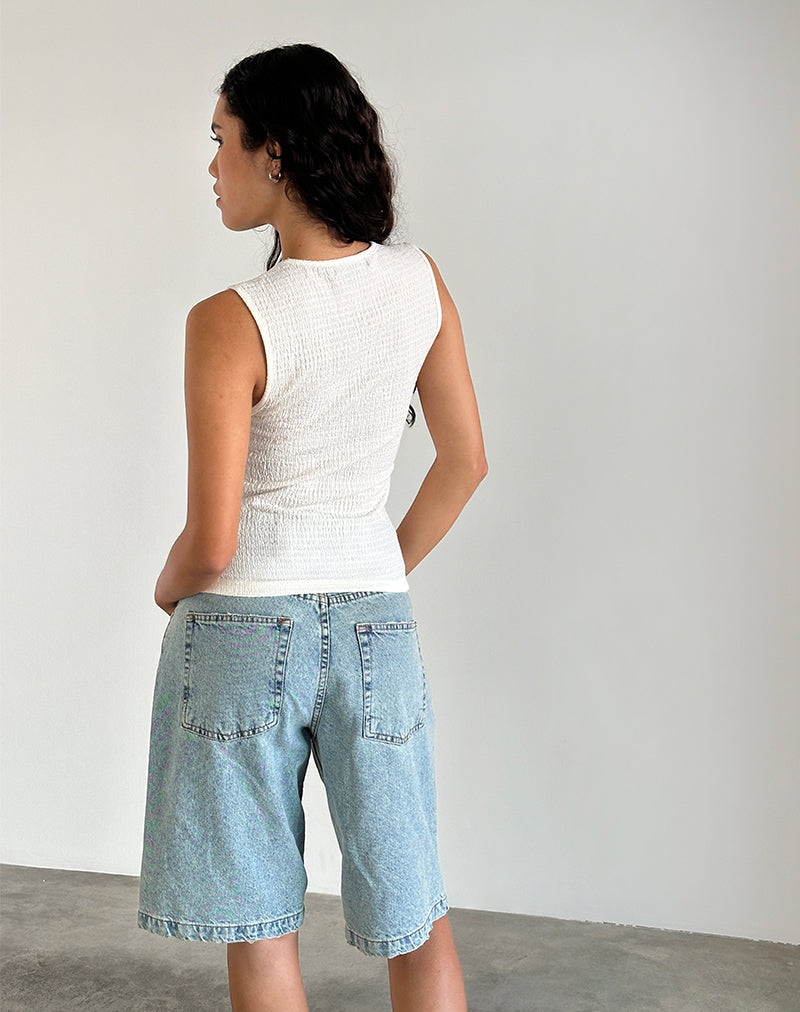 Bild von Mohala Top in Crinkle Ivory
