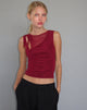 Image of Moni Weste aus Mesh Maroon