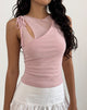 Bild von Moni Vest Top in Baby Pink Mesh