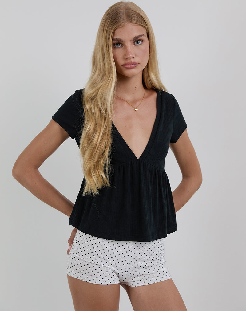 Bild von Eunia Short in Micro Polka Weiß