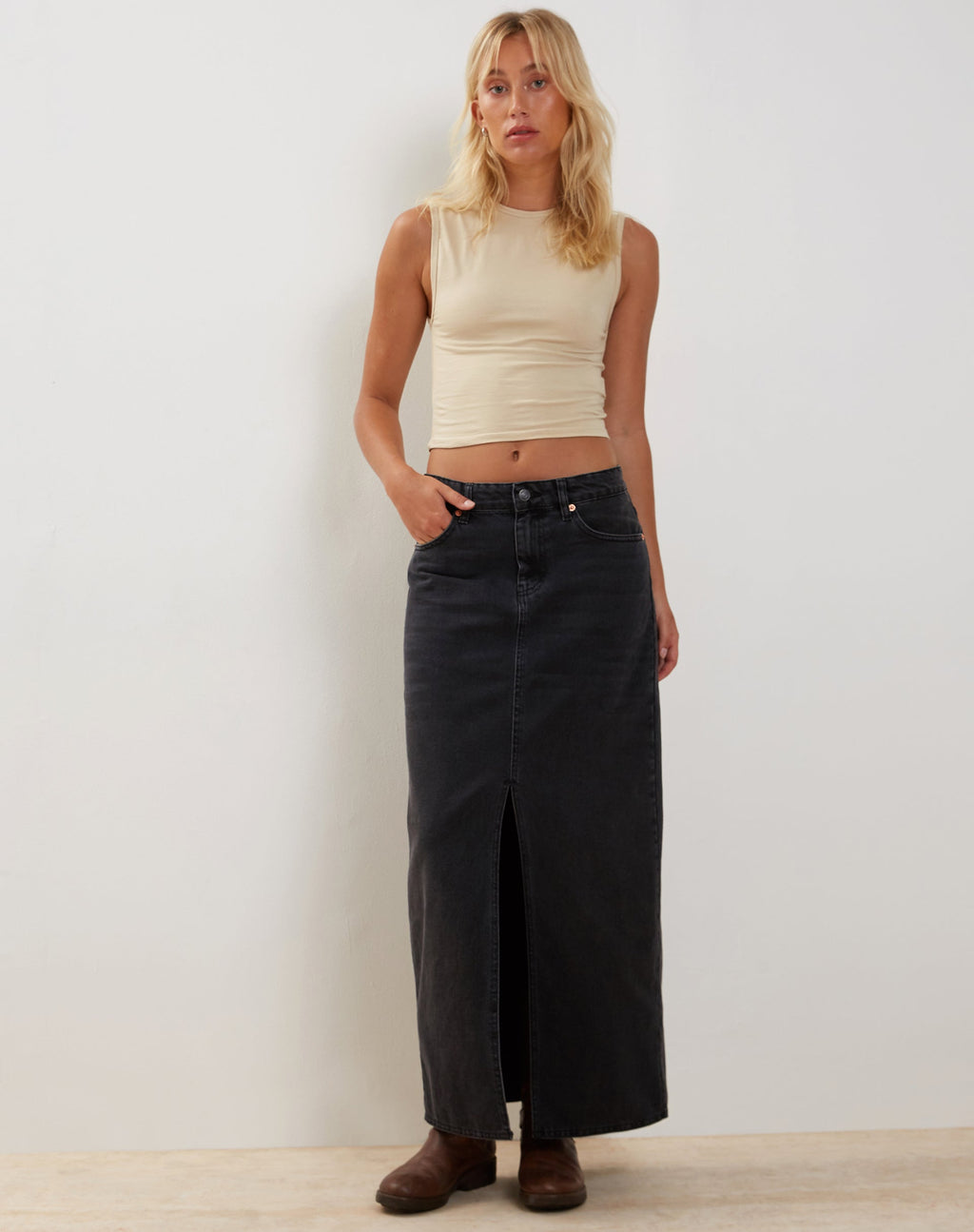 Monlo Vest Top in Kokosnussmilch