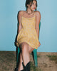 Image of Ramone Minikleid in Flower Garden Gelb