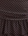  Braun mit Micro Polka Pink Druck