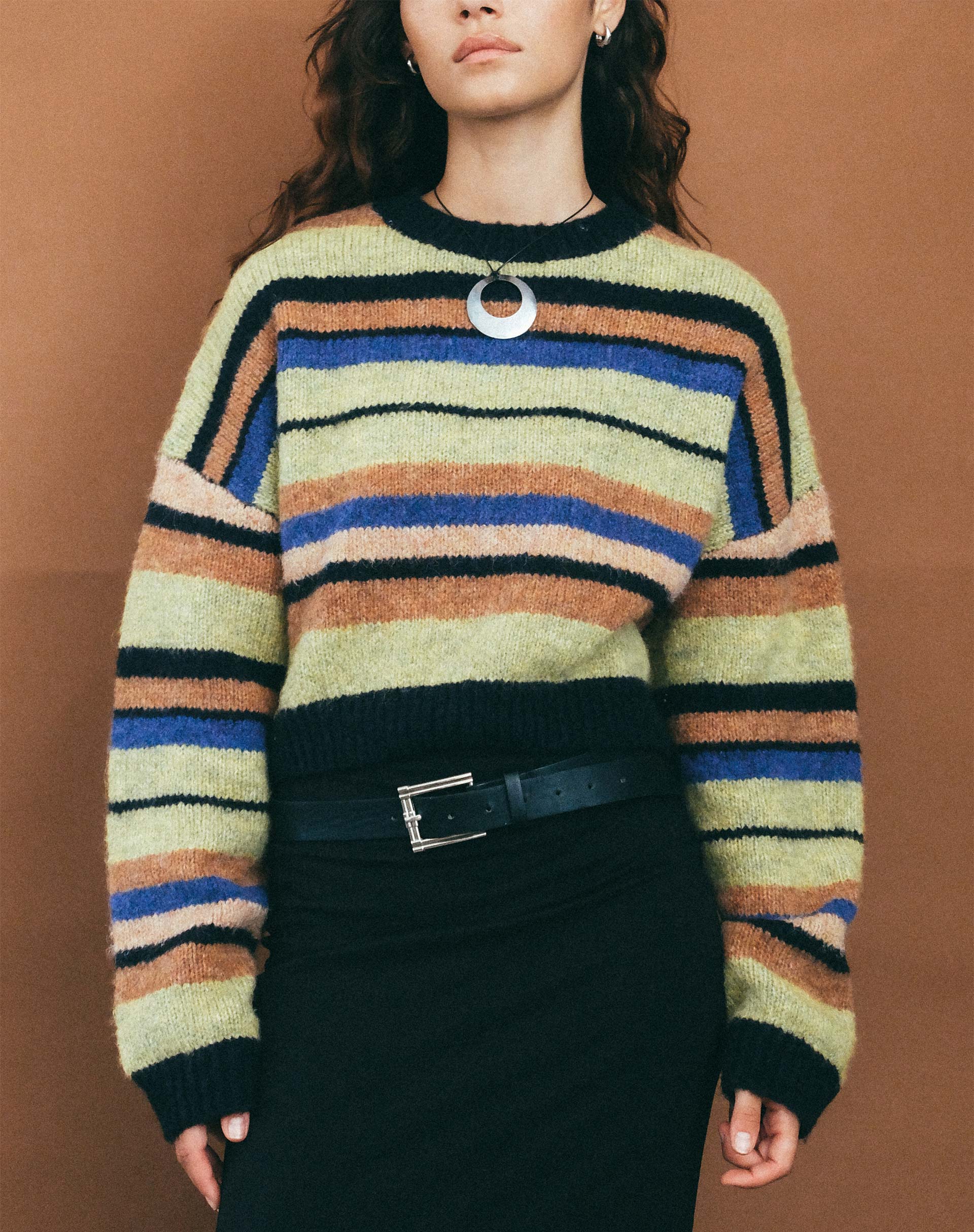Abbildung des Munella Strickpullovers in Mixed Stripe