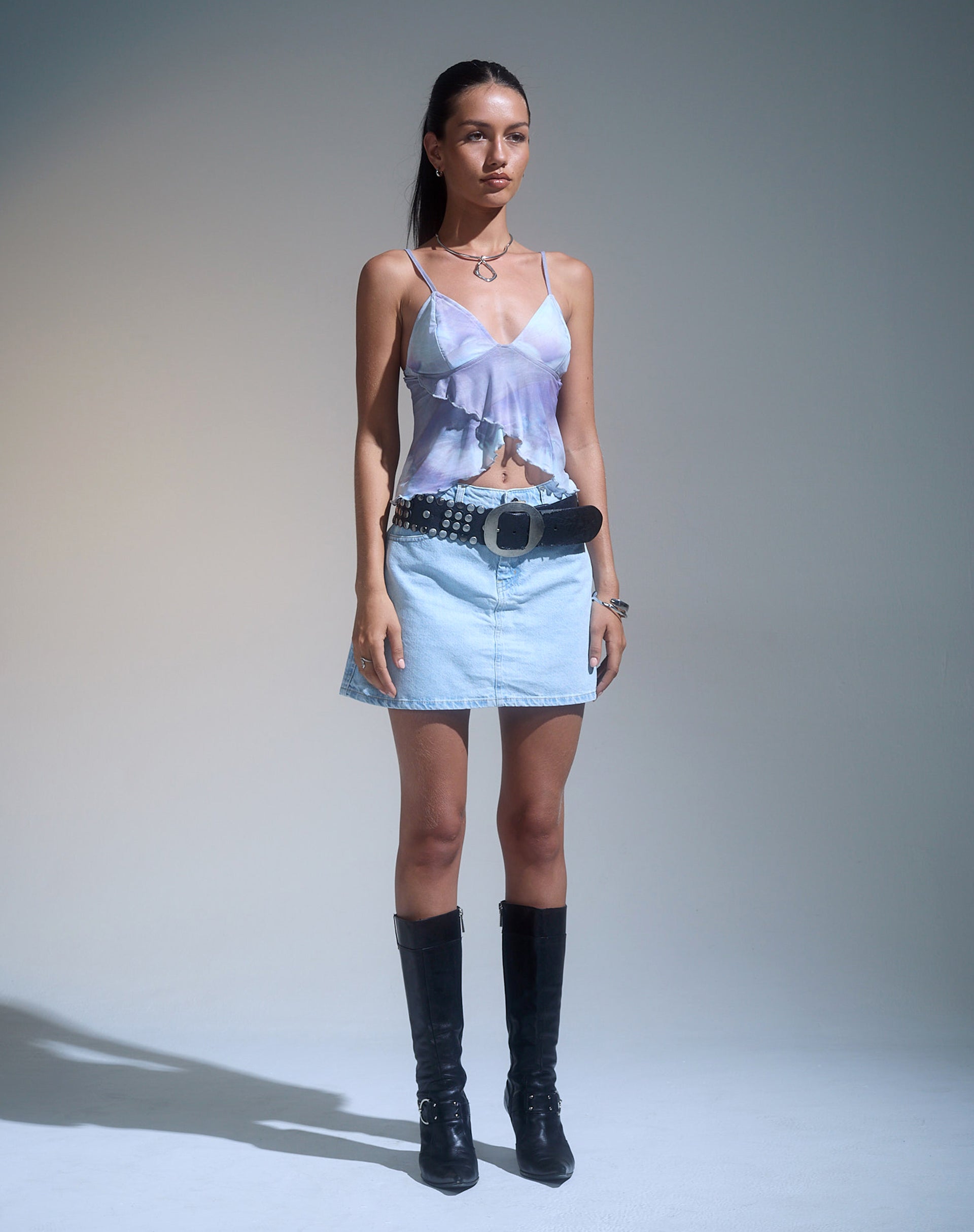 Bild von Cojira Mesh Butterfly Top in bedruckter Perlmuttschale