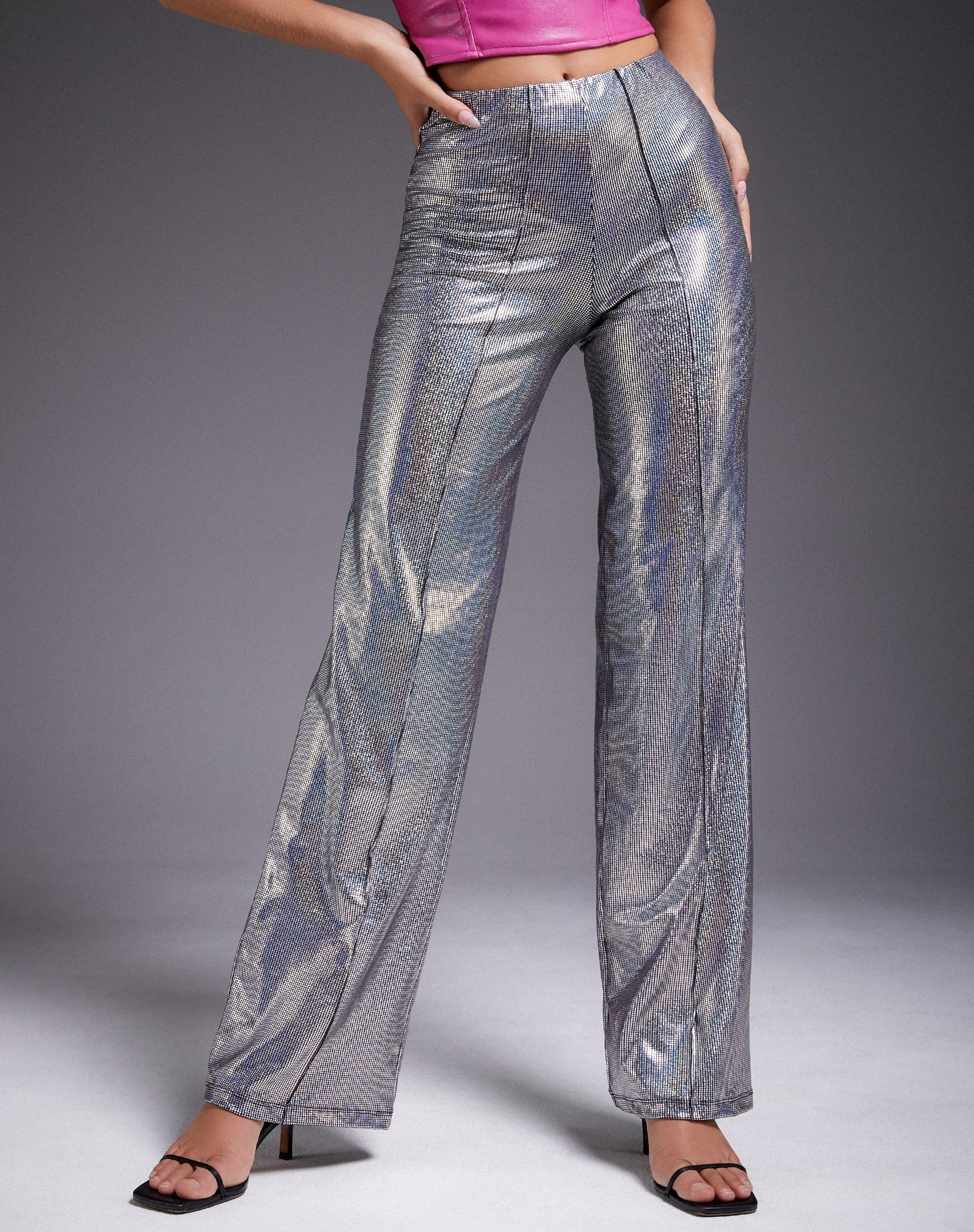Bild der Pista-Hose in Holografie-Silber