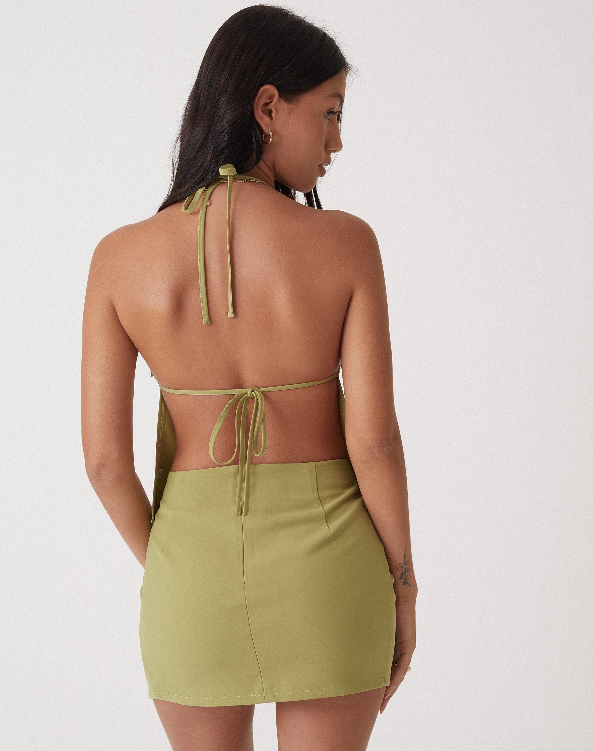Bild von MOTEL X OLIVIA NEILL Pelma Mini Rock in Tailoring Seafoam Grün