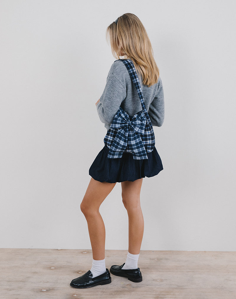 Image of Nagi Tasche in Tartan Dunkelblau