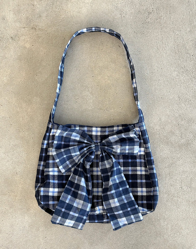 Image of Nagi Tasche in Tartan Dunkelblau