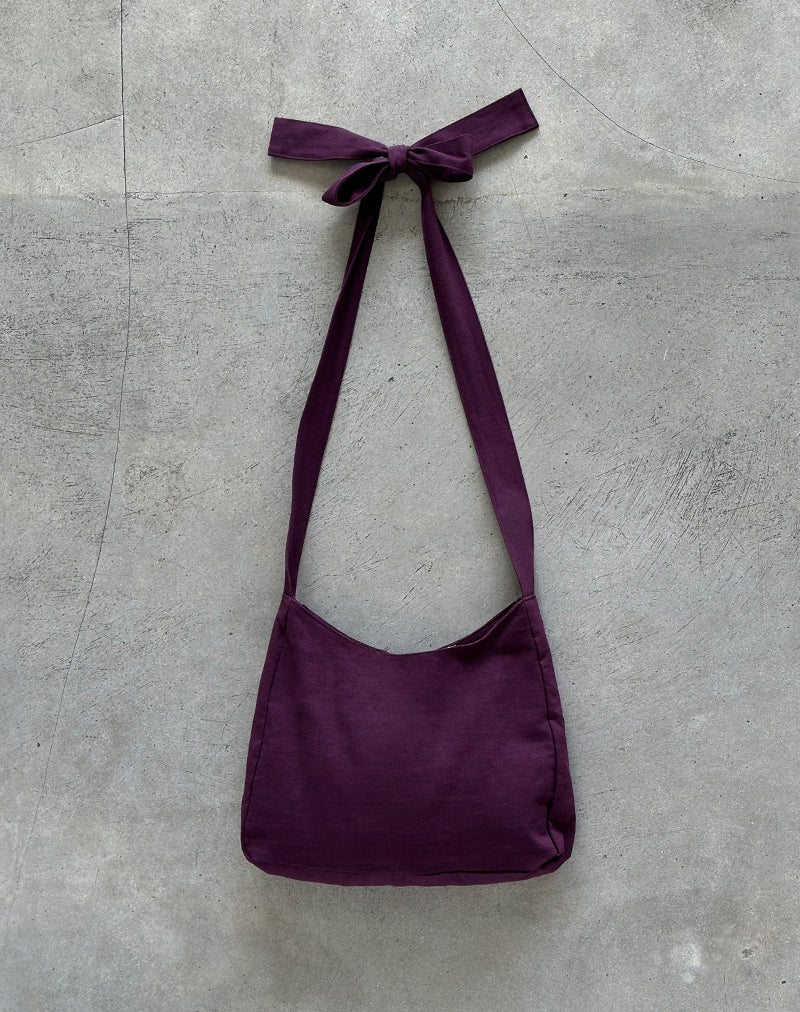Image of Nagisa Tasche mit Schleifengriff in Oxblood