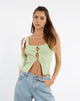 Bild von MOTEL X JACQUIE Naini Top in Rippenstrick Pastell-Limette
