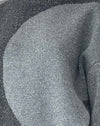  Schwarzer und anthrazitfarbener Strickmix