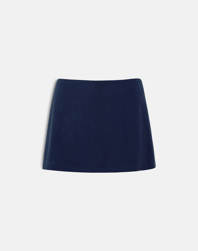Bild von Namya Mini Skort aus Cupro Navy