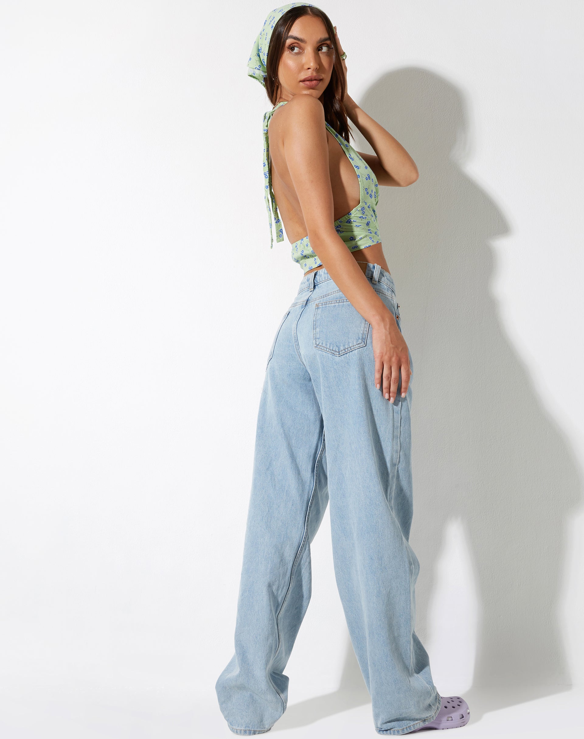Abbildung von Nanda Crop Top in Lime Floral