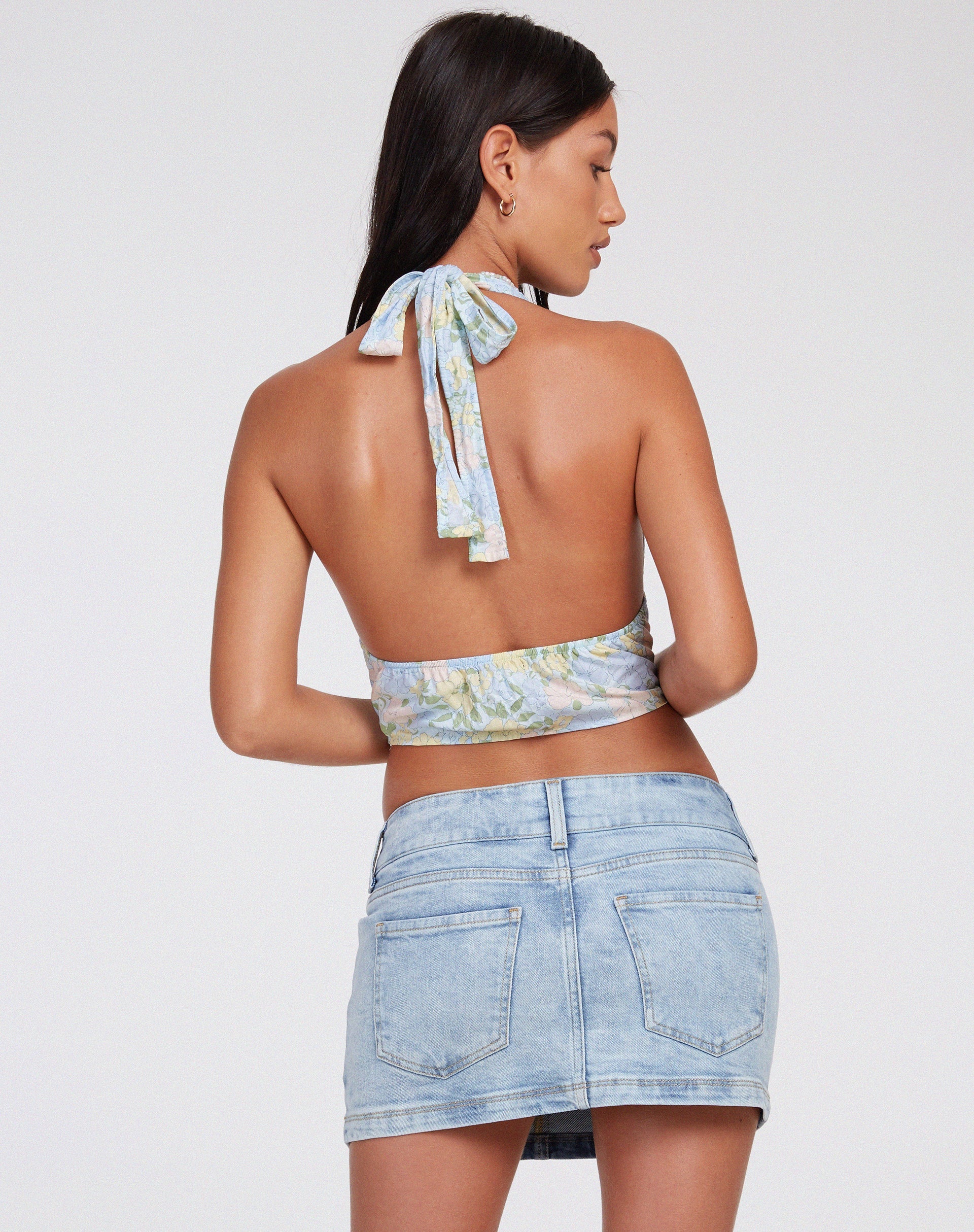 Bild von Nanda Crop Top in verwaschenem Pastell Floral