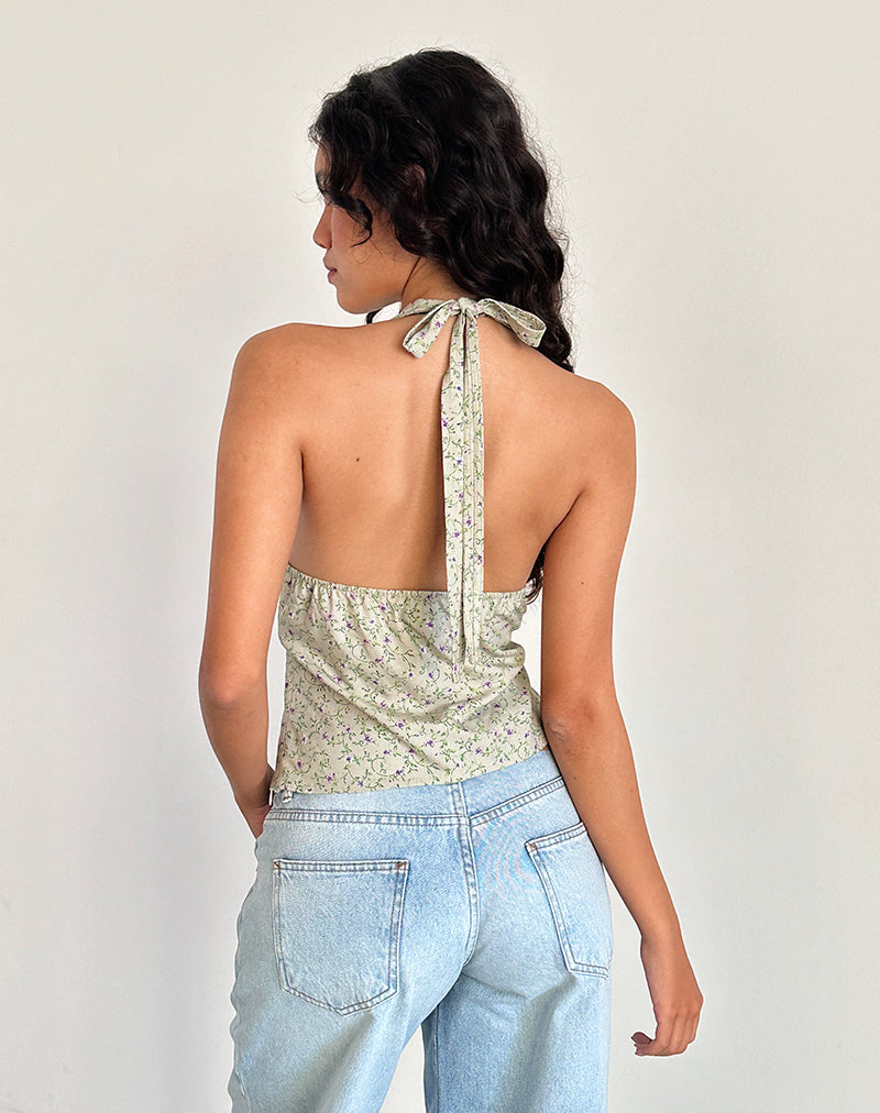 Bild von Nandu Neckholder-Top in Parma Violett