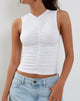 Abbildung von Naoko Ruched Top in Weiß