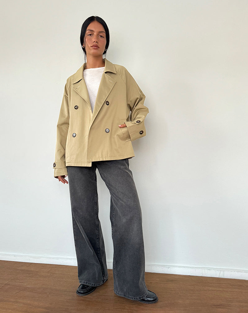 Bild von Narto Boxy Trenchcoat in Tan