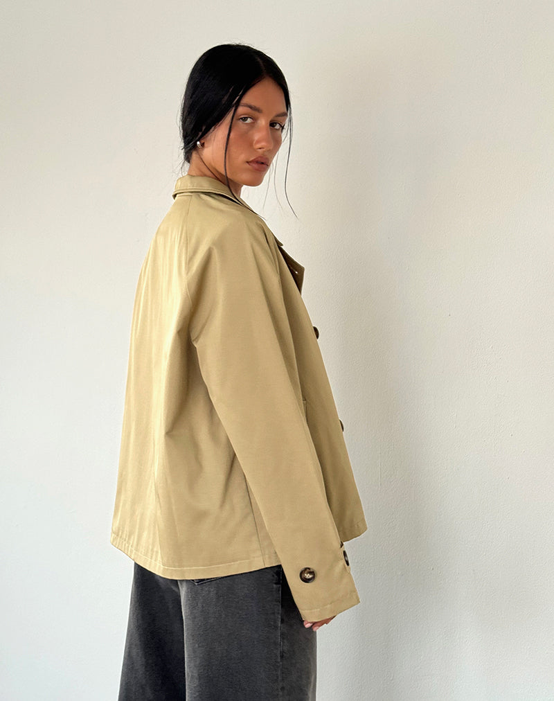 Bild von Narto Boxy Trenchcoat in Tan