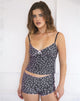 Bild von Kichi Shorts in Schwarz Micro Lips Pink