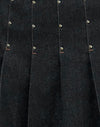 Chambray-Nieten Schwarz