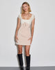 Image of Nauli Satin Minikleid in Buttercream