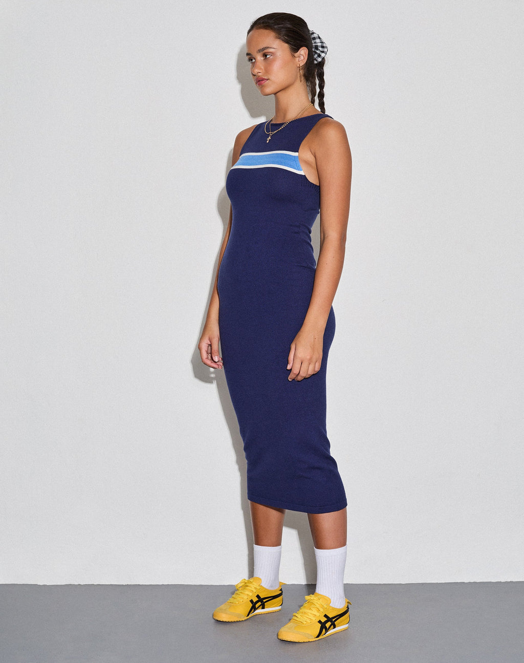 Navala Midikleid in Dunkelmarine