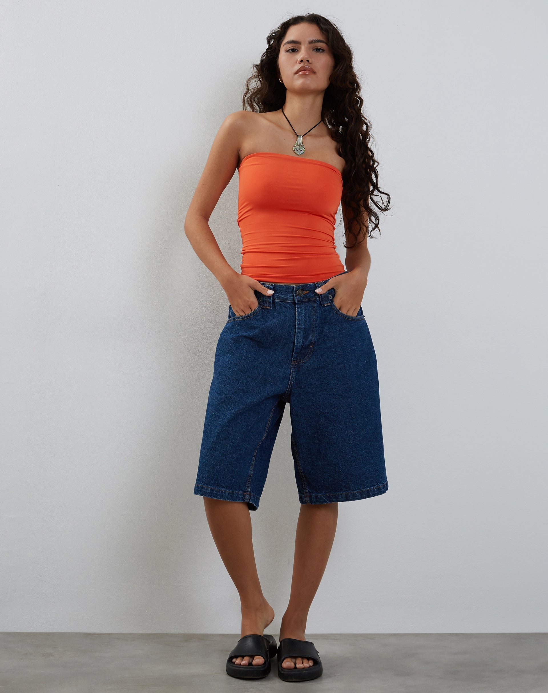 Bild von Neave Slinky Bandeau Top in Orange