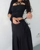 Bild von Madelyn Plissierter Midirock in Schwarz