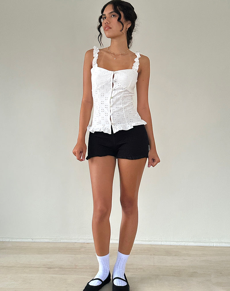 Bild von Neroli Korsett-Top in Broderie Weiß