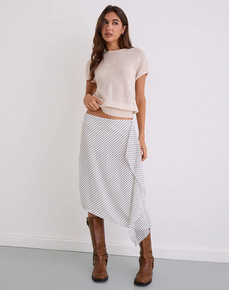Bild von Neza Midirock in Weiß Basic Polka Schwarz
