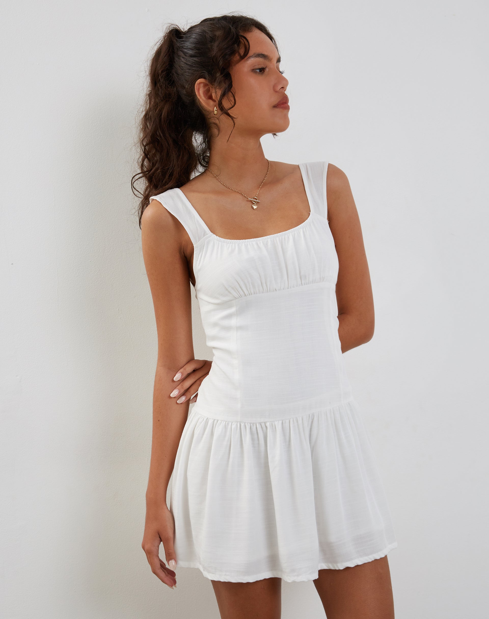 Bild von Nihao Minikleid in Weiß