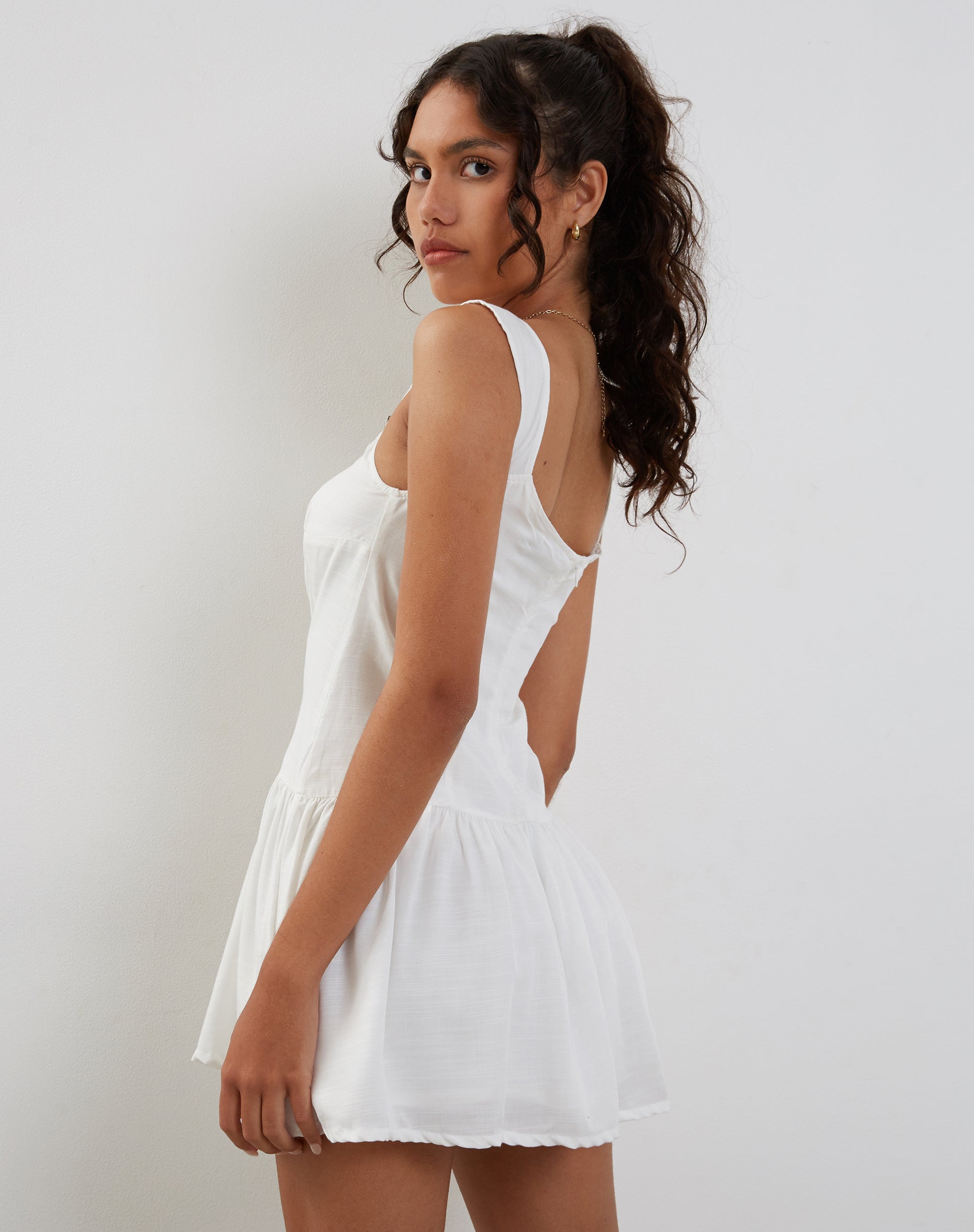 Bild von Nihao Minikleid in Weiß