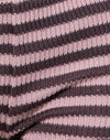 Gestrickter Streifen Rosa und Braun