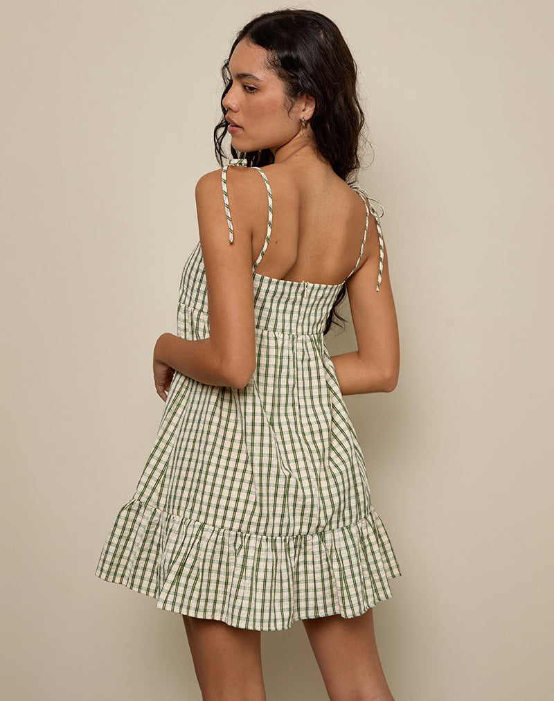 Image of Nikita Minikleid in grünem Karo