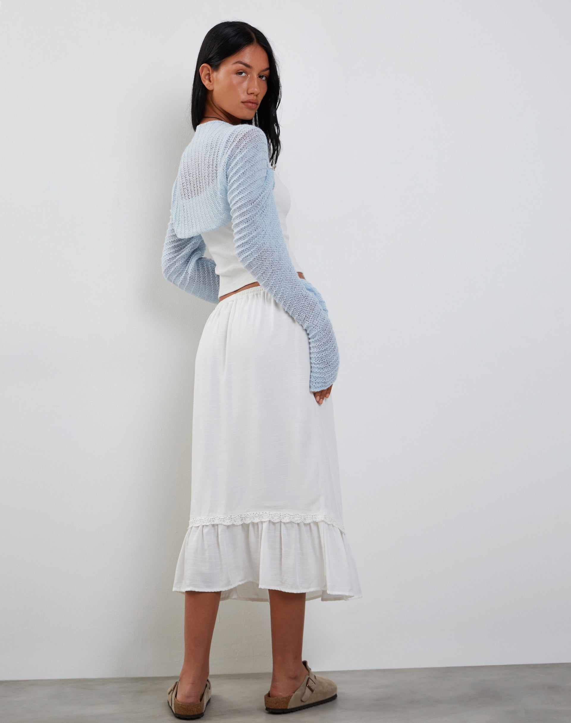 Image of Nobila Shrug Top in Baby Blau