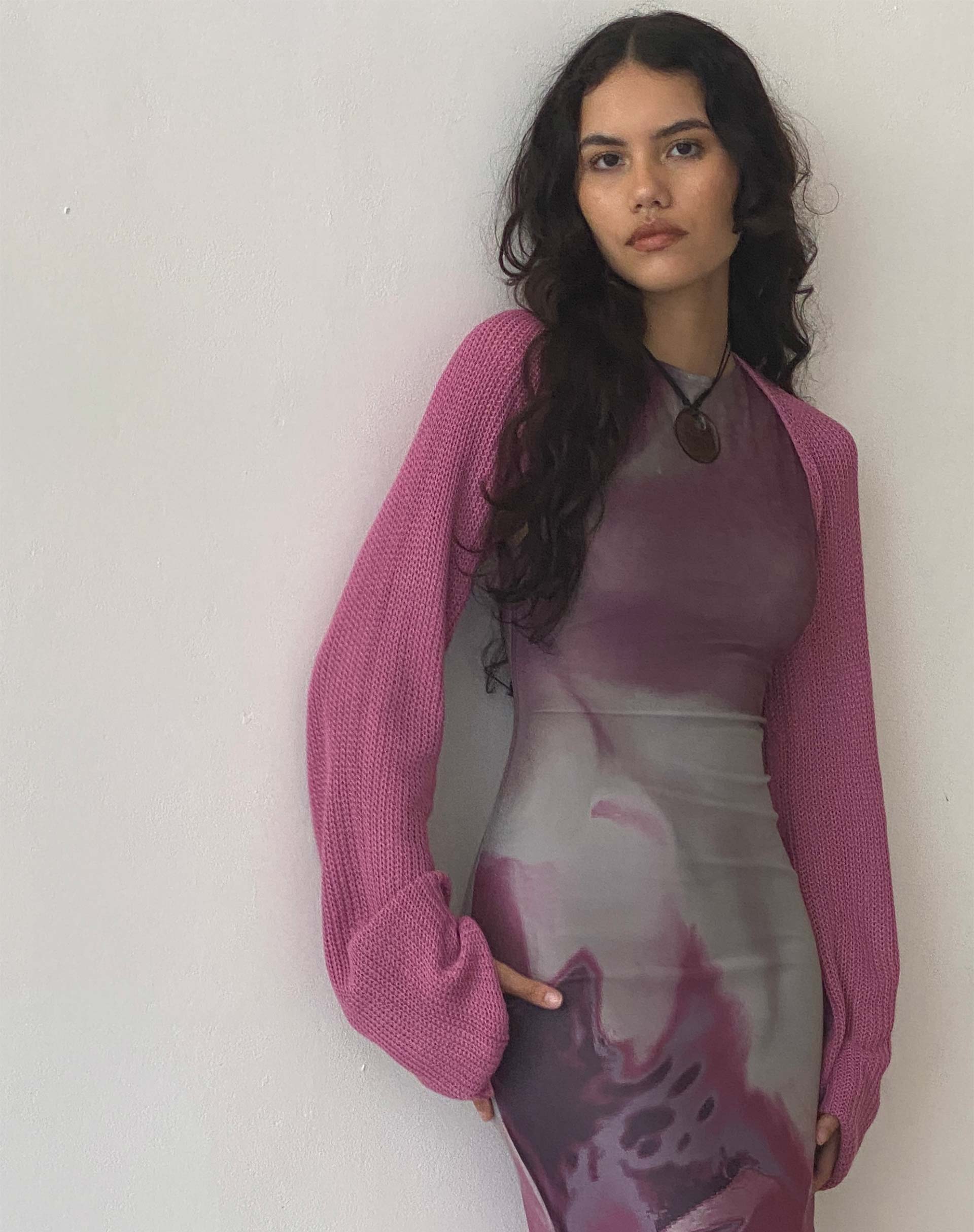 Image von Nobila Shrug Top in Himbeere