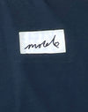Marineblau mit Motel Love-Stickerei