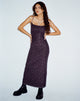 Abbildung von Norila Maxikleid in Dark Ditsy Rose Schwarz