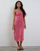 Bild von Nosita Midikleid in Ditsy Floral Pink