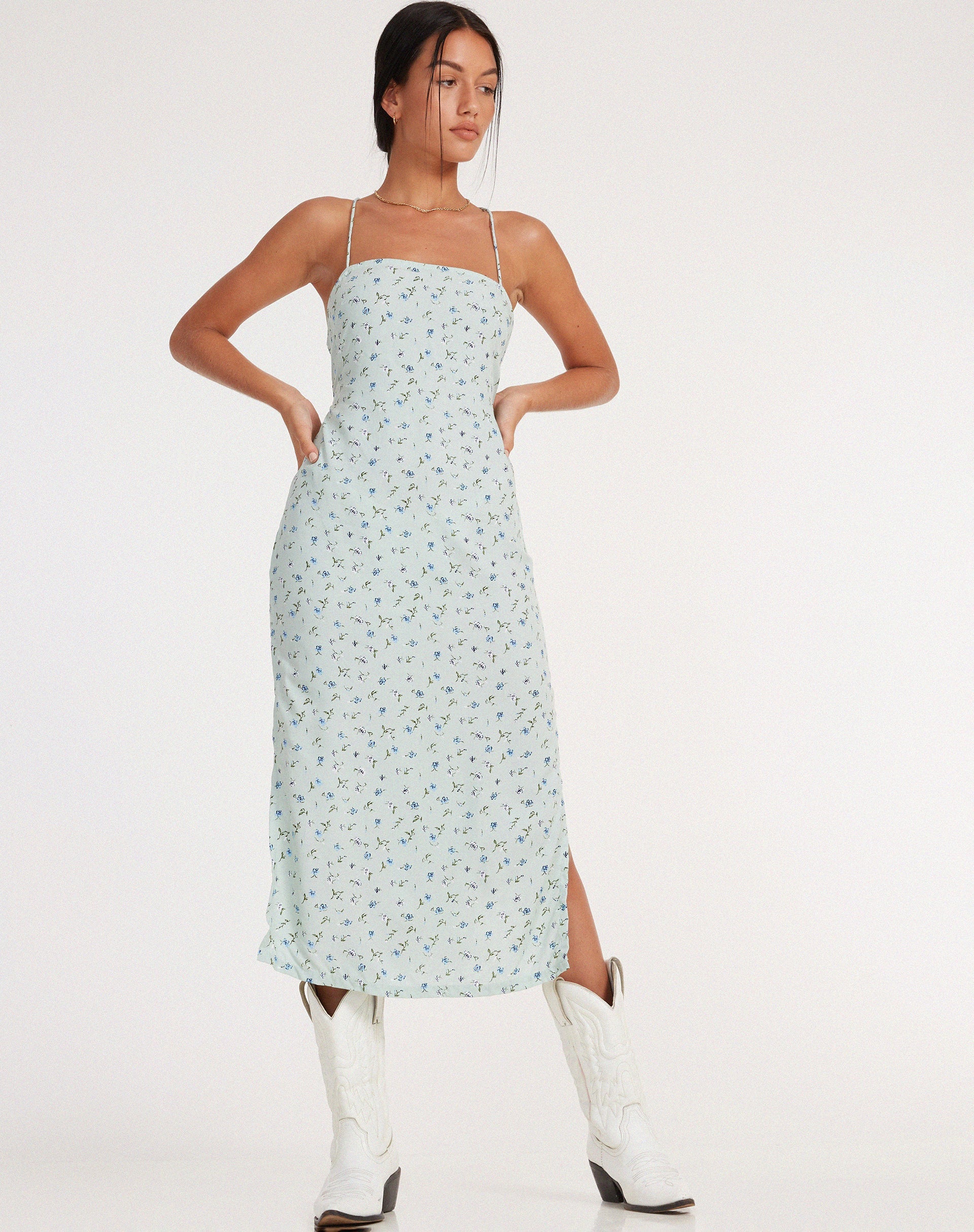 Bild von Nosita Midikleid in Pretty Petal Green