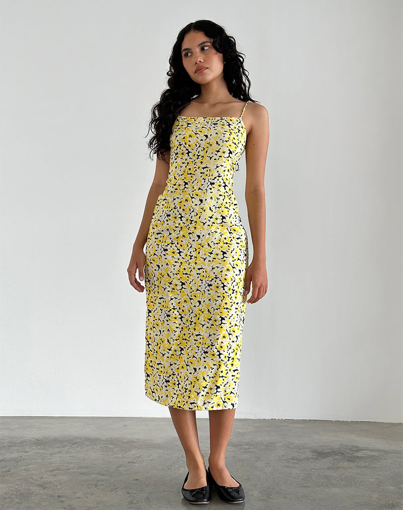 Nosita Midikleid in Sunflower Pop Gelb