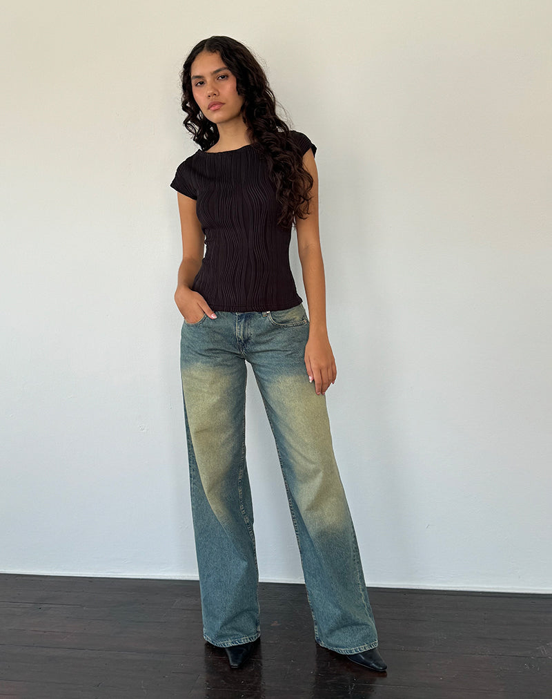 Image von Nova Top in Crinkle Black